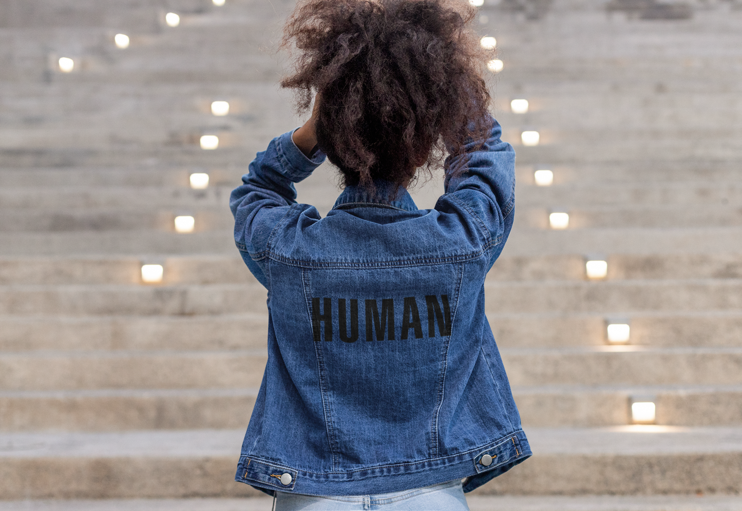 Denim Jacket - HUMAN (Black)