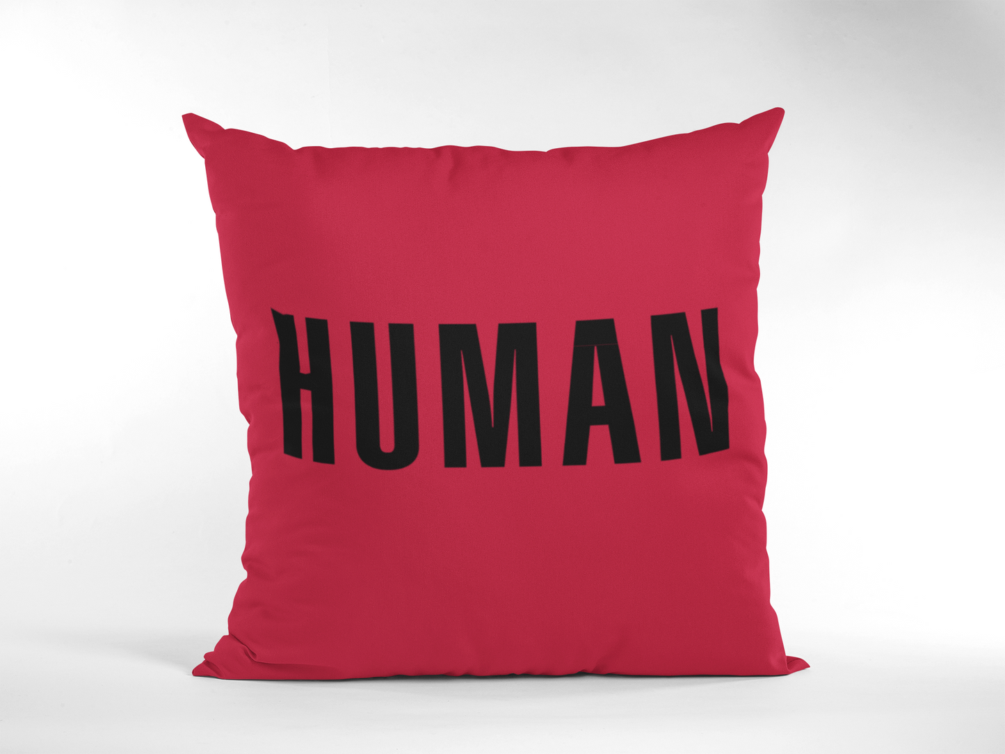 Cushion Cover - HUMAN (Black Text)