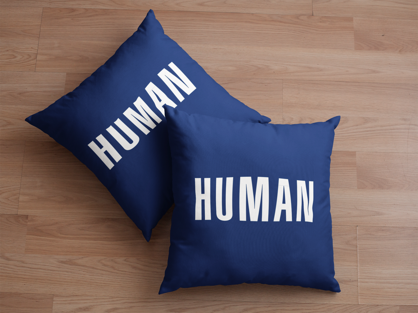 Cushion Cover - HUMAN (White Text)