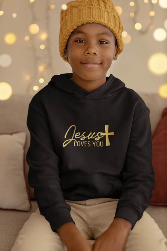 Jesus Loves You - Childrens  Hoodie