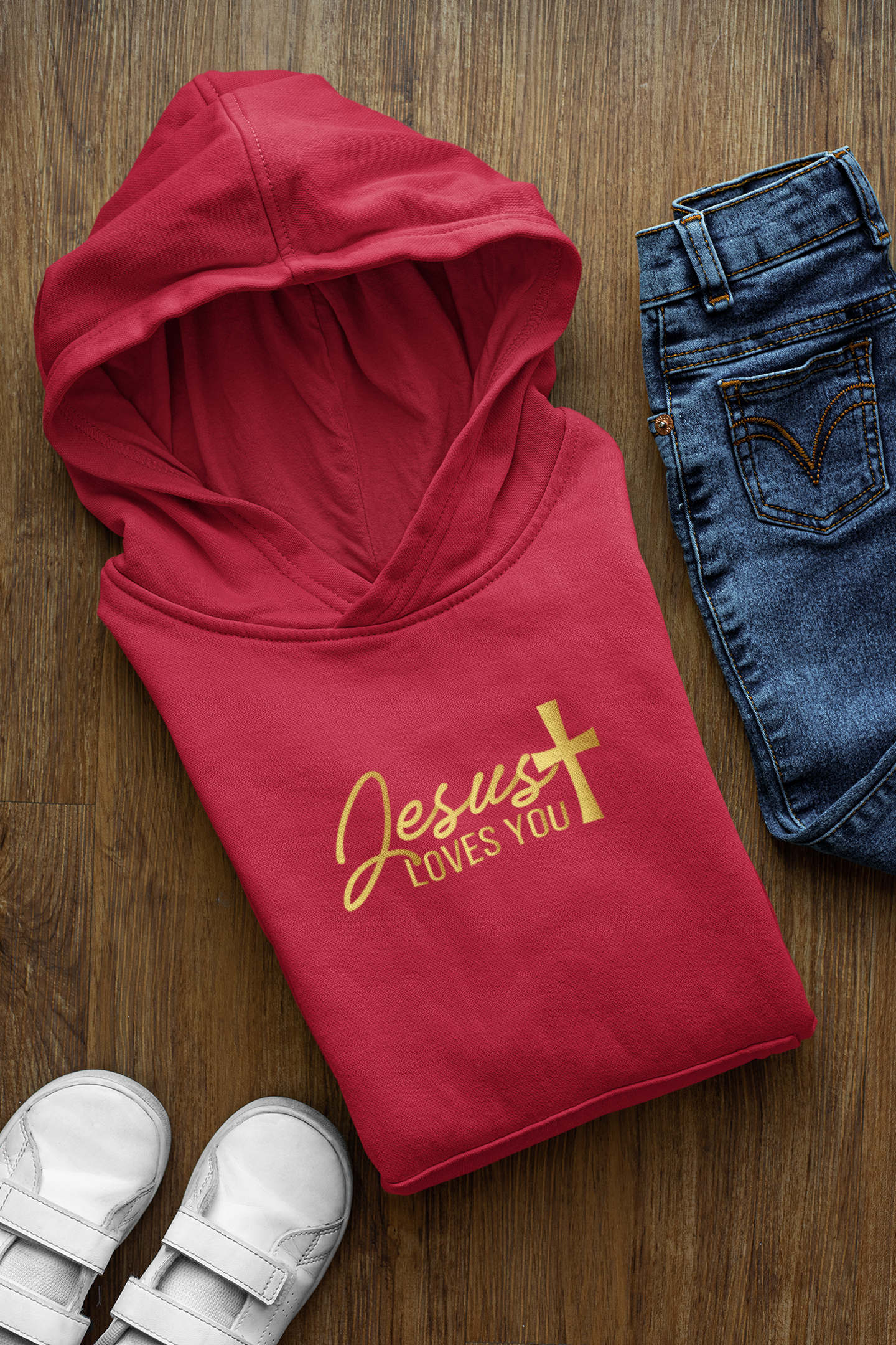 Jesus Loves You - Childrens  Hoodie