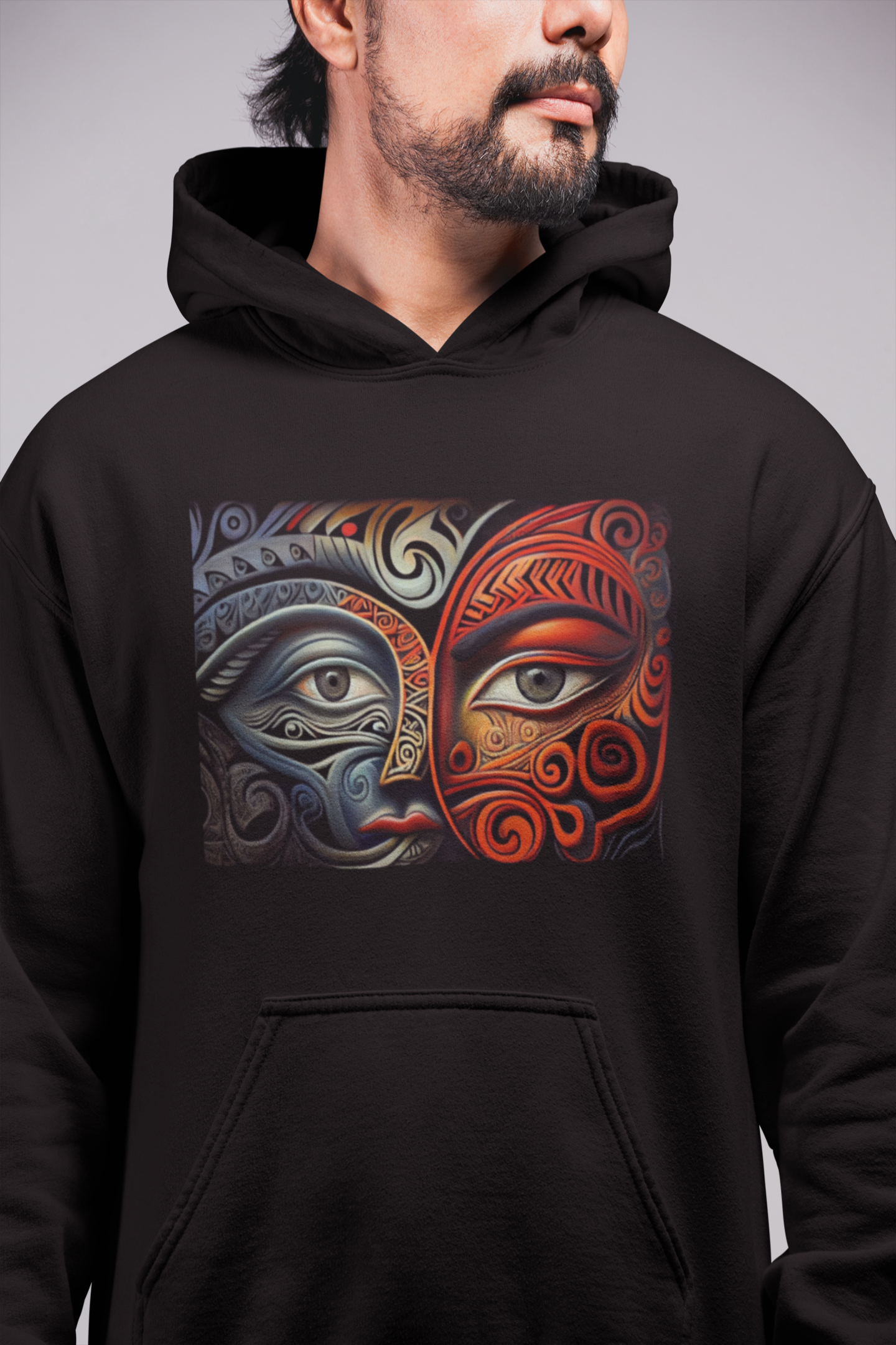 Kanohi ki te kanohi (eye to eye) (face to face)  Hoodie