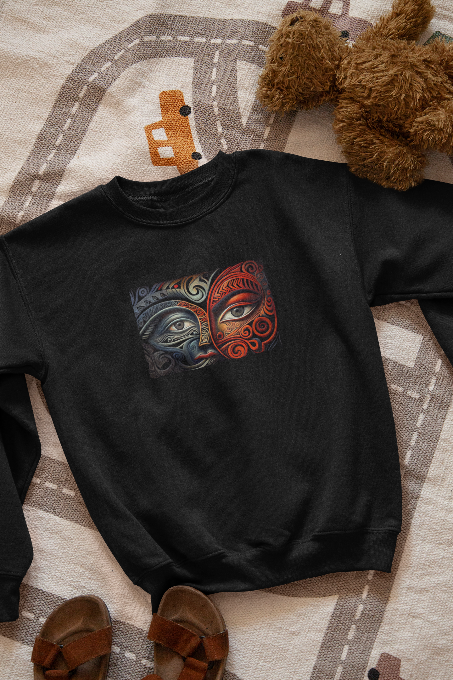 Kanohi ki te kanohi - Kids Hoodie / Crewneck