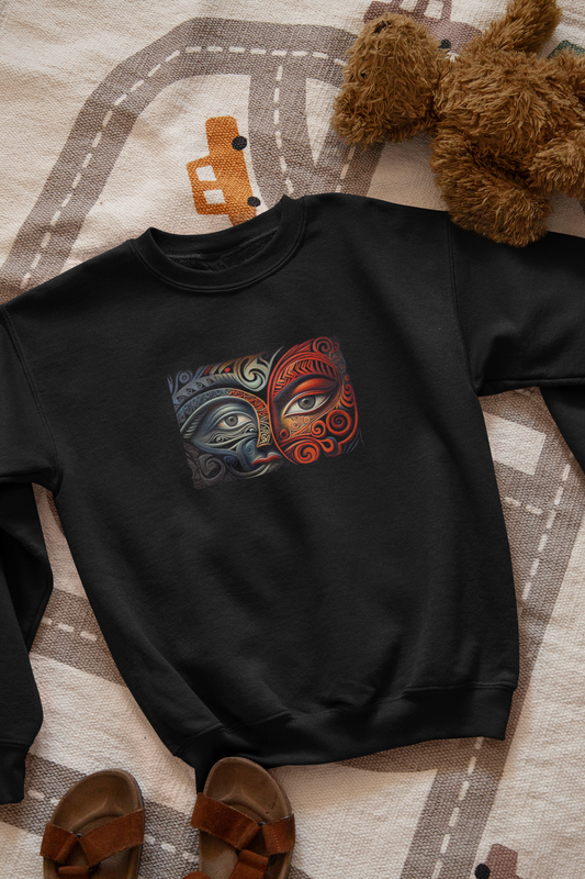 Kanohi ki te kanohi - Kids Hoodie / Crewneck