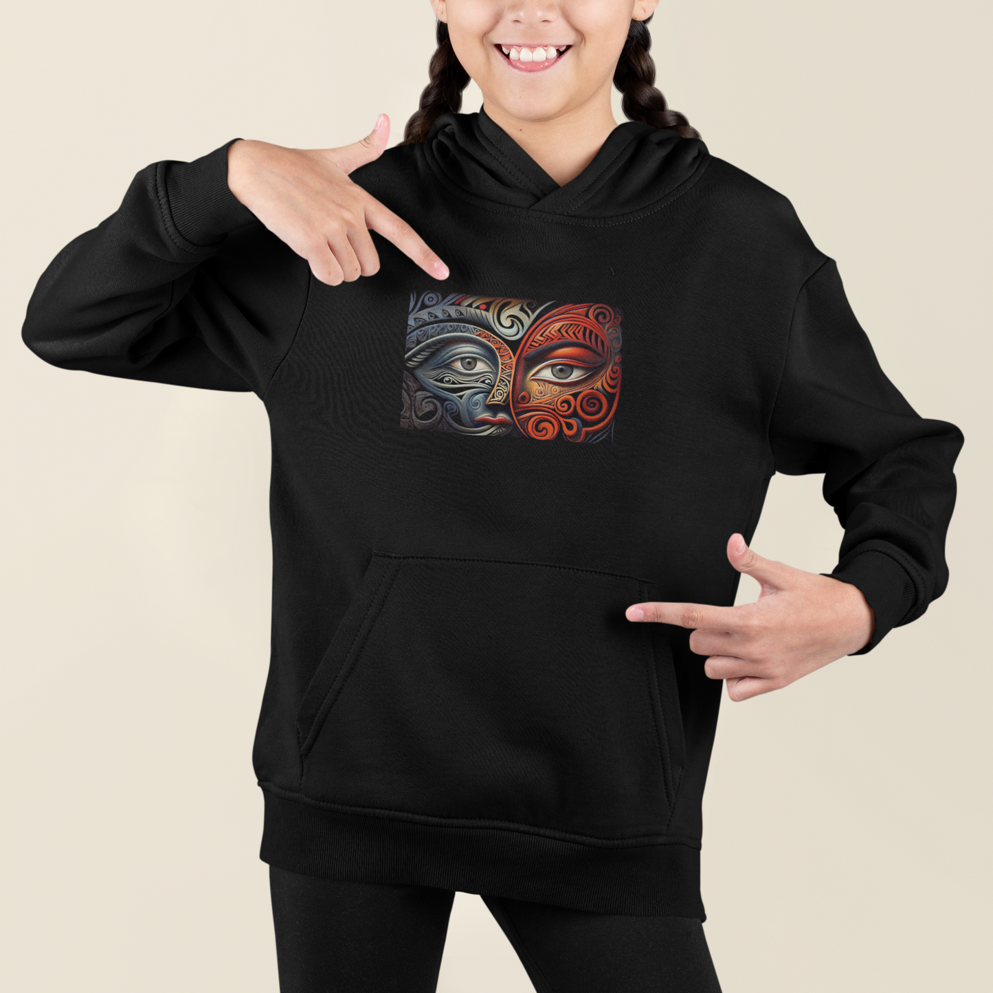 Kanohi ki te kanohi - Kids Hoodie / Crewneck