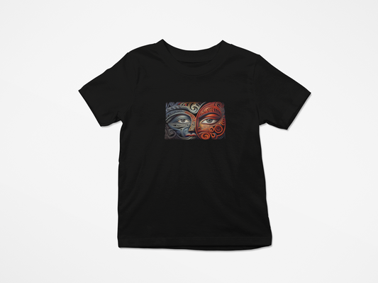 Children's Tee - Kanohi ki te kanohi (eye to eye)(face to face)