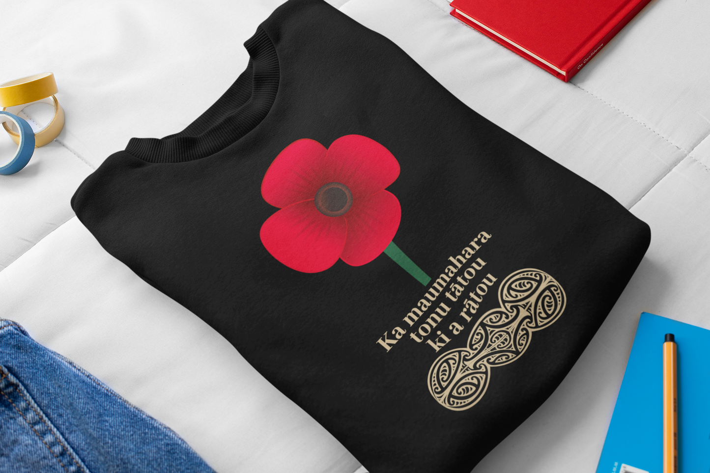 Anzac - Ka maumahara tonu tātou ki a rātou- Childrens Crewneck