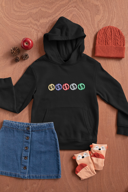 Unique Kiwi Collect - Kids Hoodie - Koru Hearts