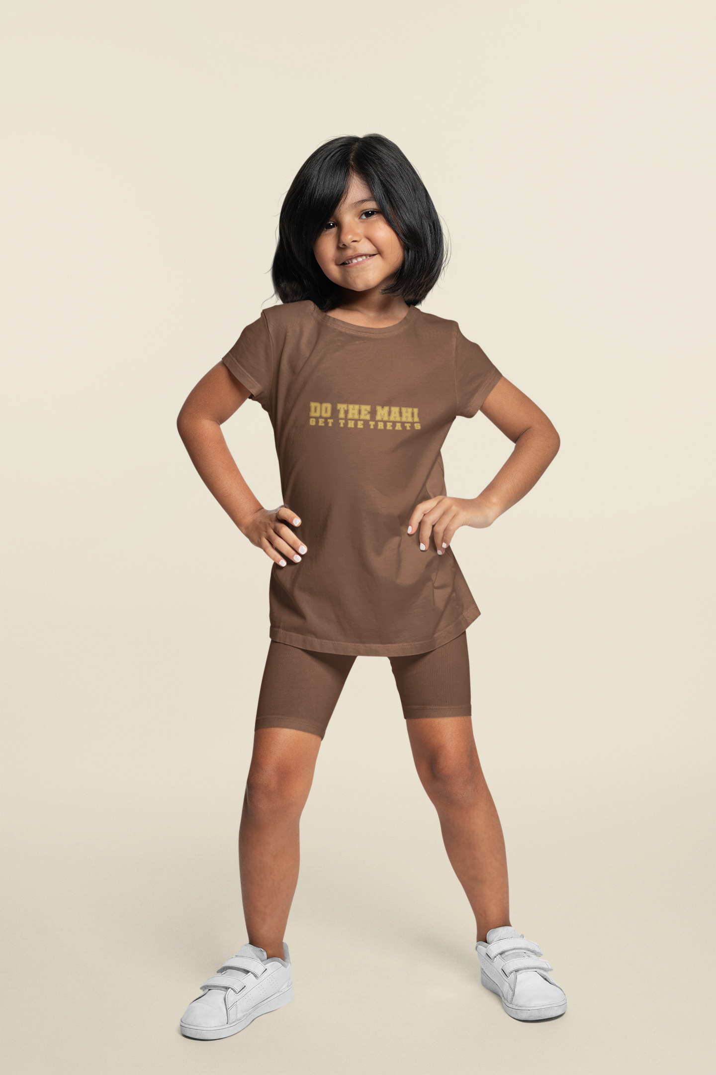 Do The Mahi , Get The Treats (gold/kaki text) -  Kids Tee