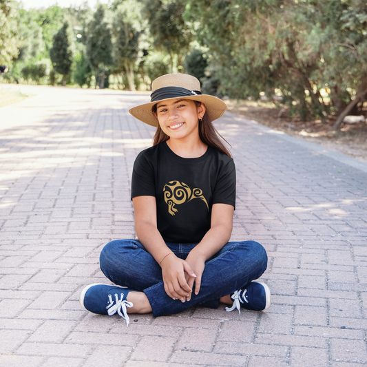 Simply A Kiwi - Gold - Kids Tee