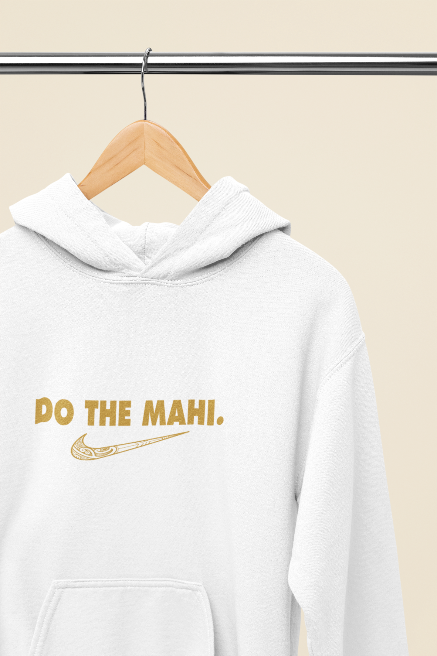 Do The Mahi (large tick) - Kaki -   HOODIE