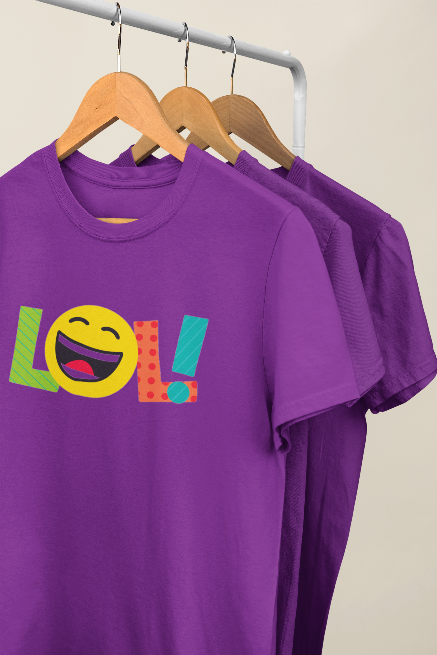 LOL! Tee (Green, Yellow, Orange, Purple)