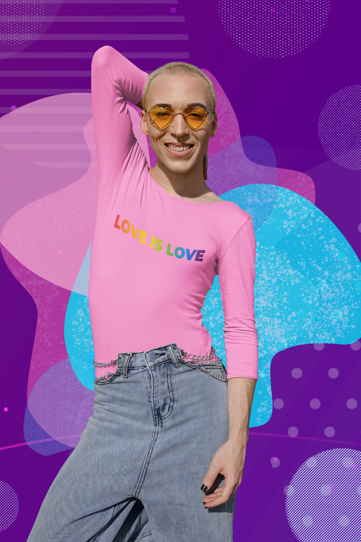 Rainbow Love Is Love  - Long Sleeve Tee