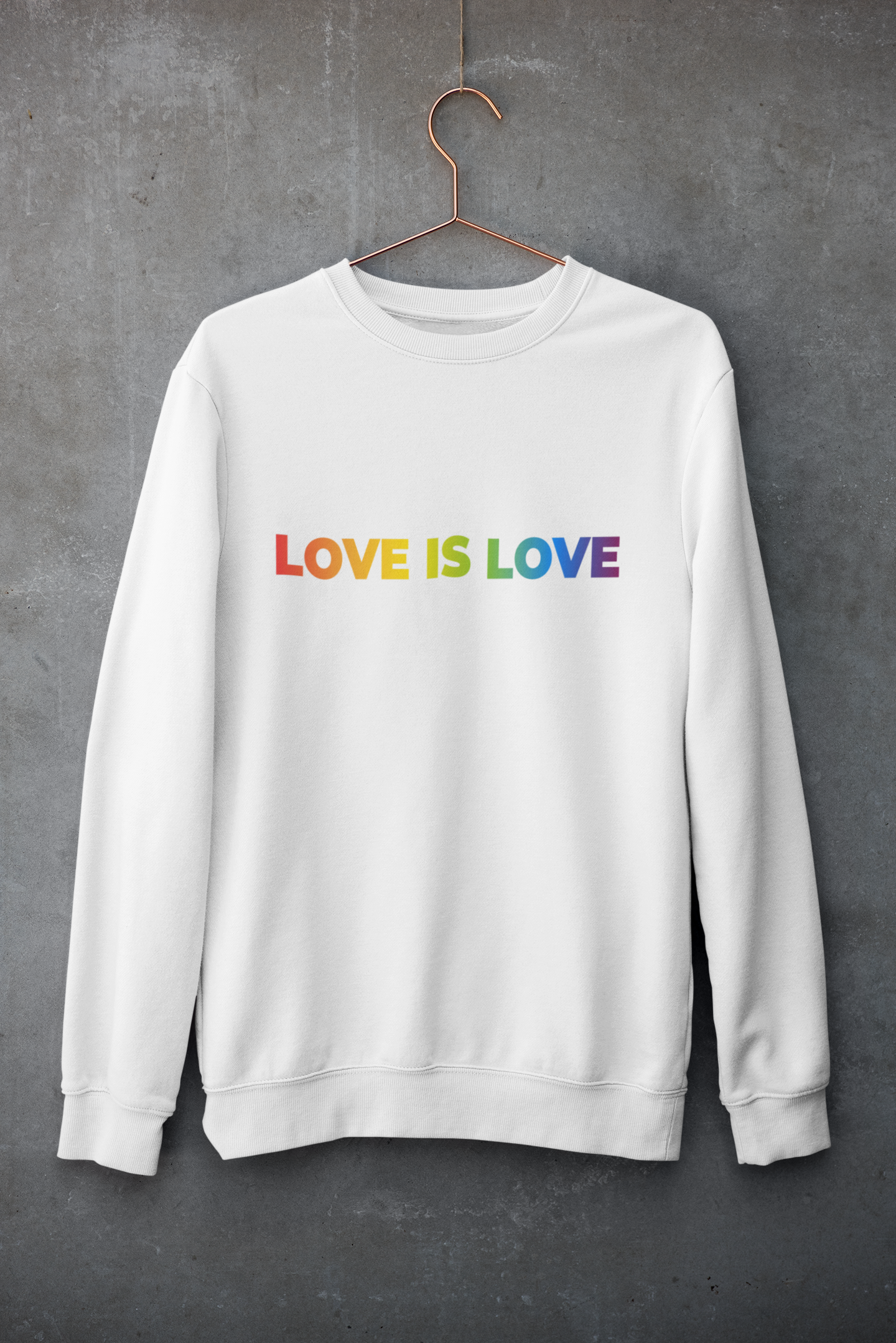 Rainbow Love Is Love - Sweatshirt