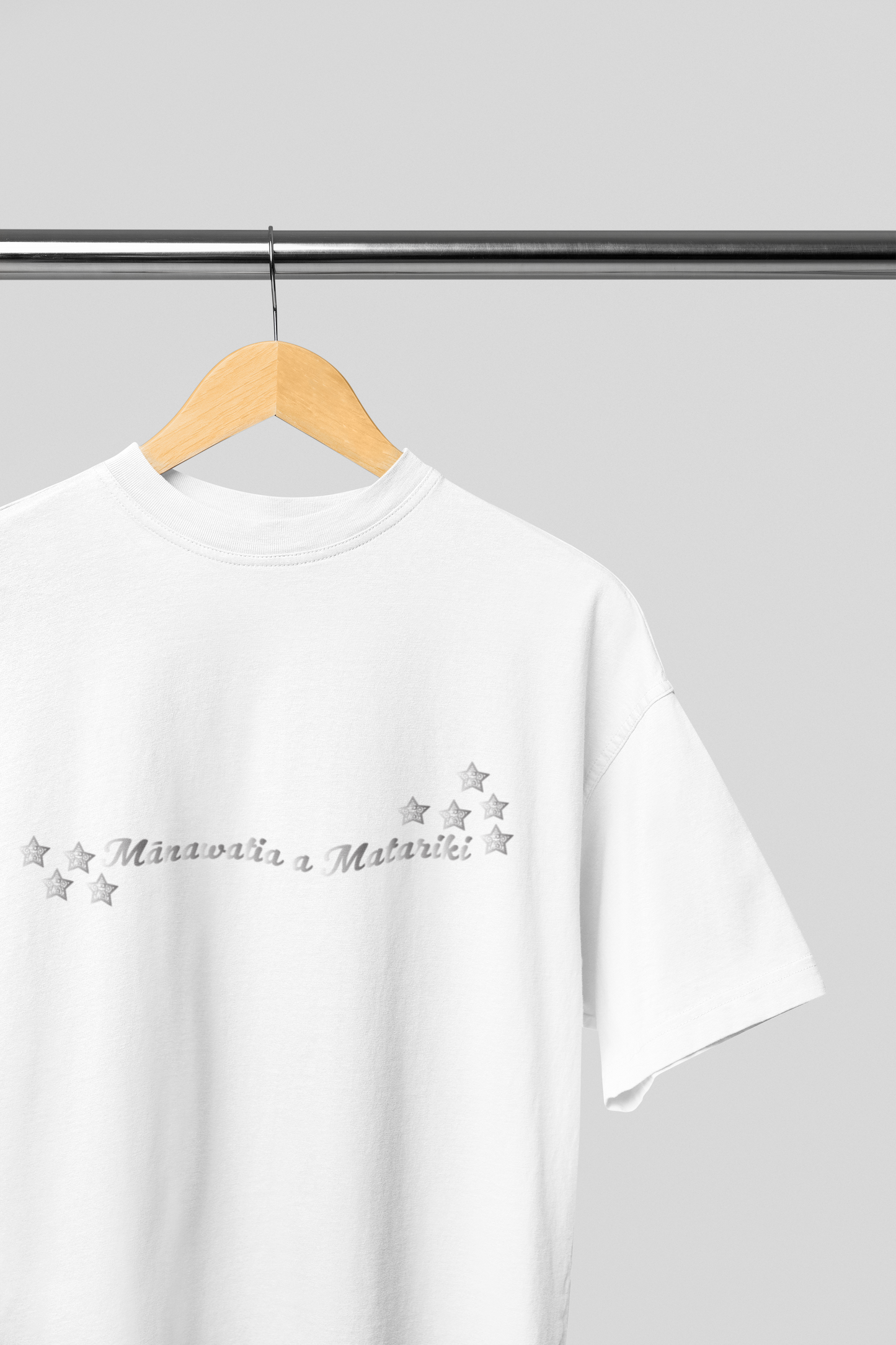 Manawatia a Matariki - Silver Text - Adult Tee