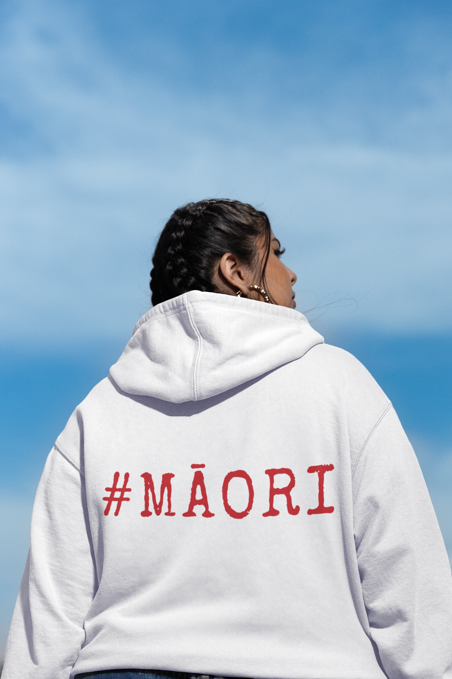 #MĀORI -(back text) ADULT HOODIE