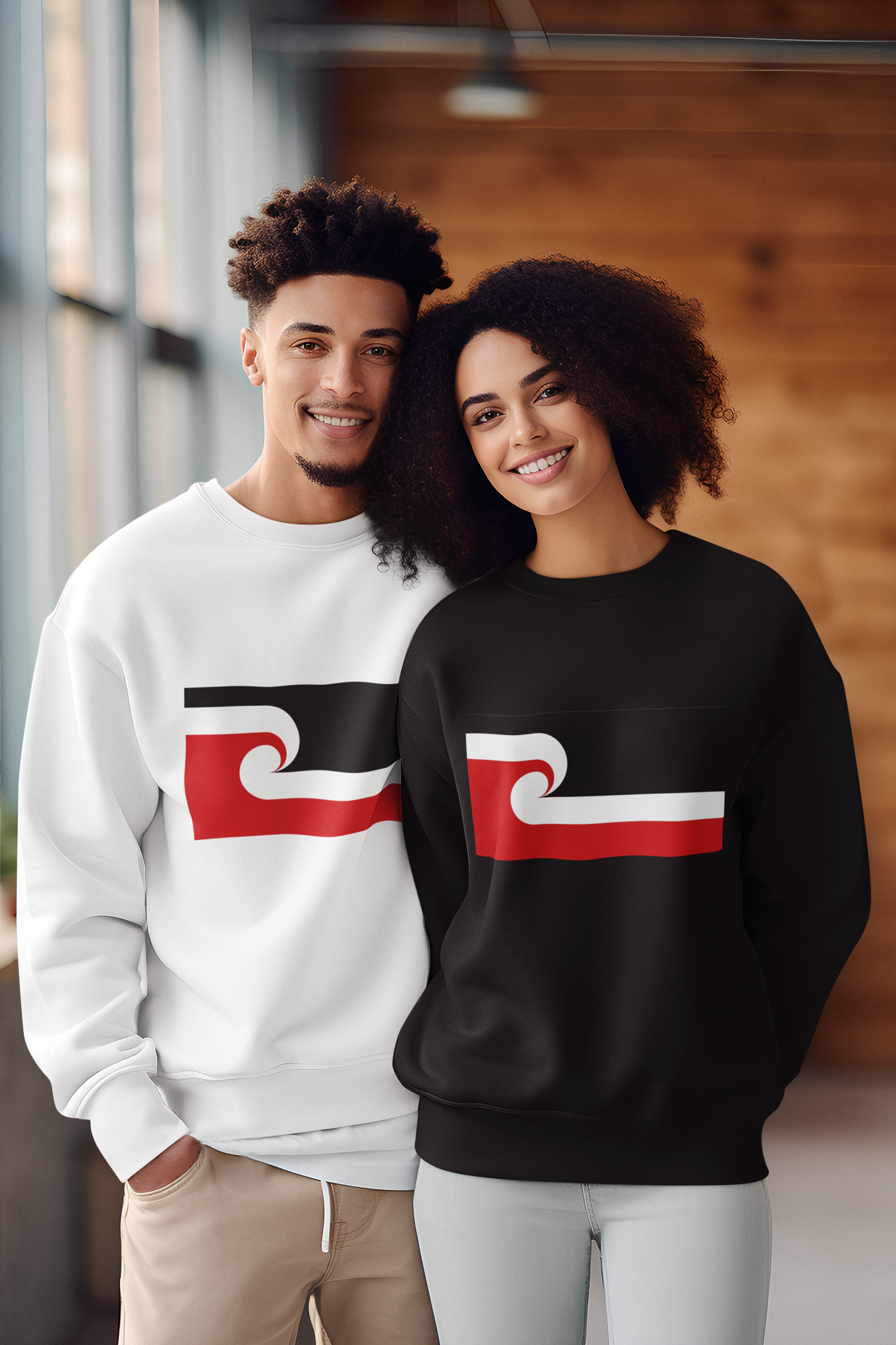 Tino Rangatiratanga (Maori National Flag)  - Adult Crewneck