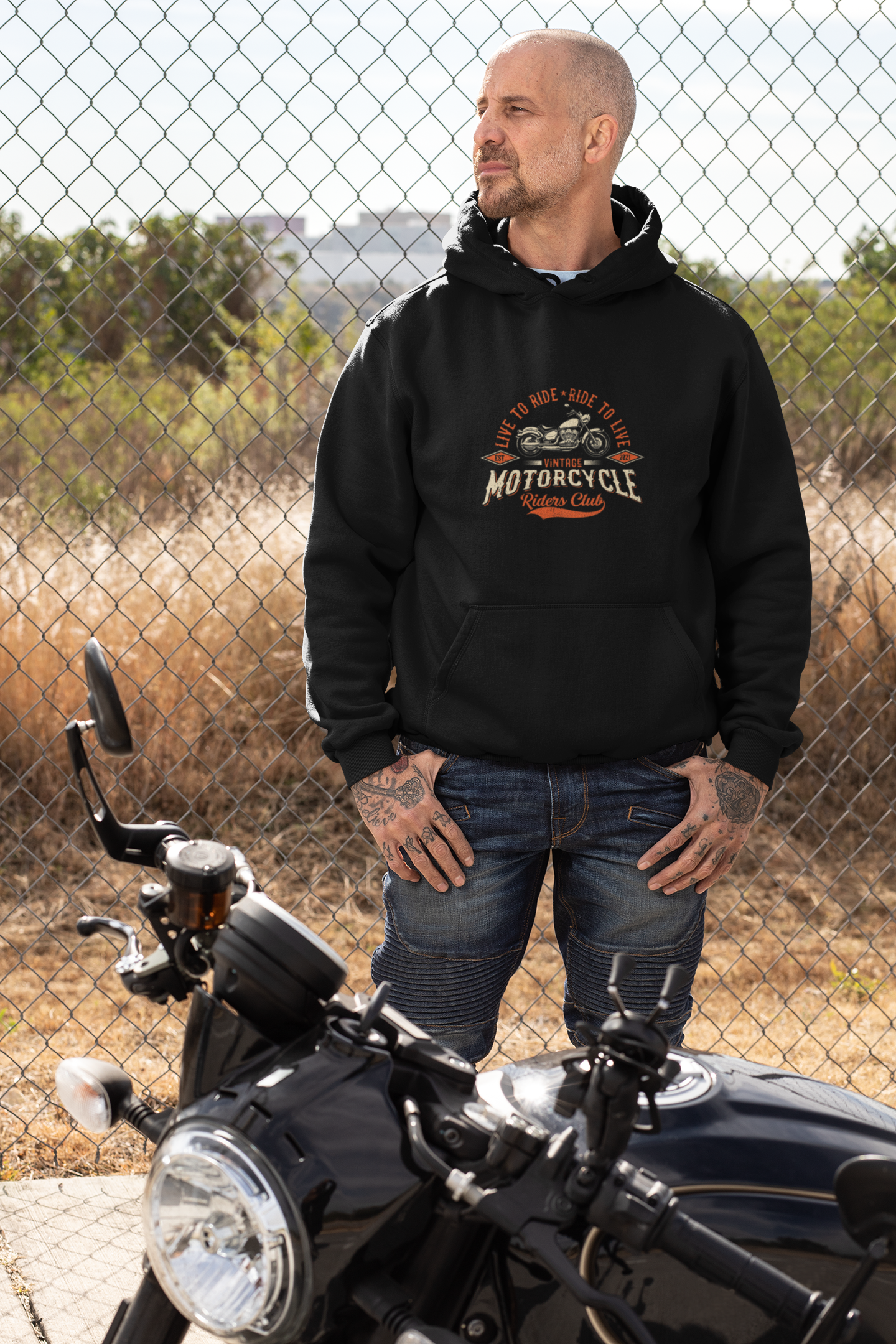 Vintage Motorcycle Riders Club - Hoodie