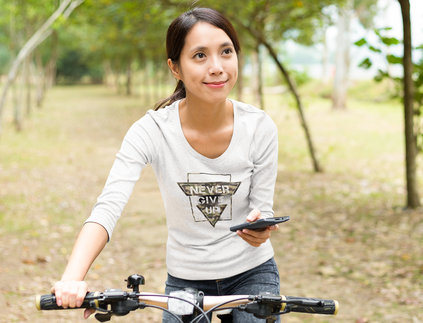 Never Give Up  - Long Sleeve Tee