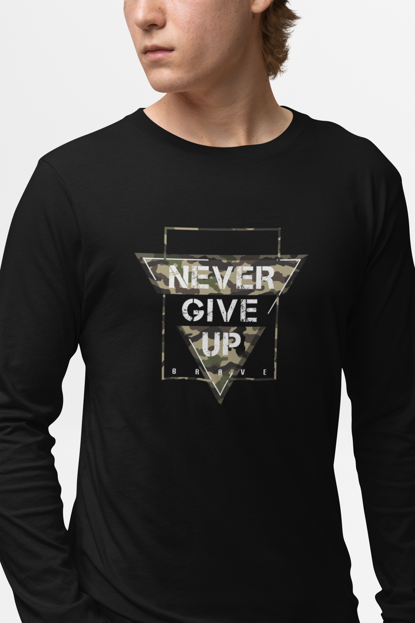 Never Give Up  - Long Sleeve Tee