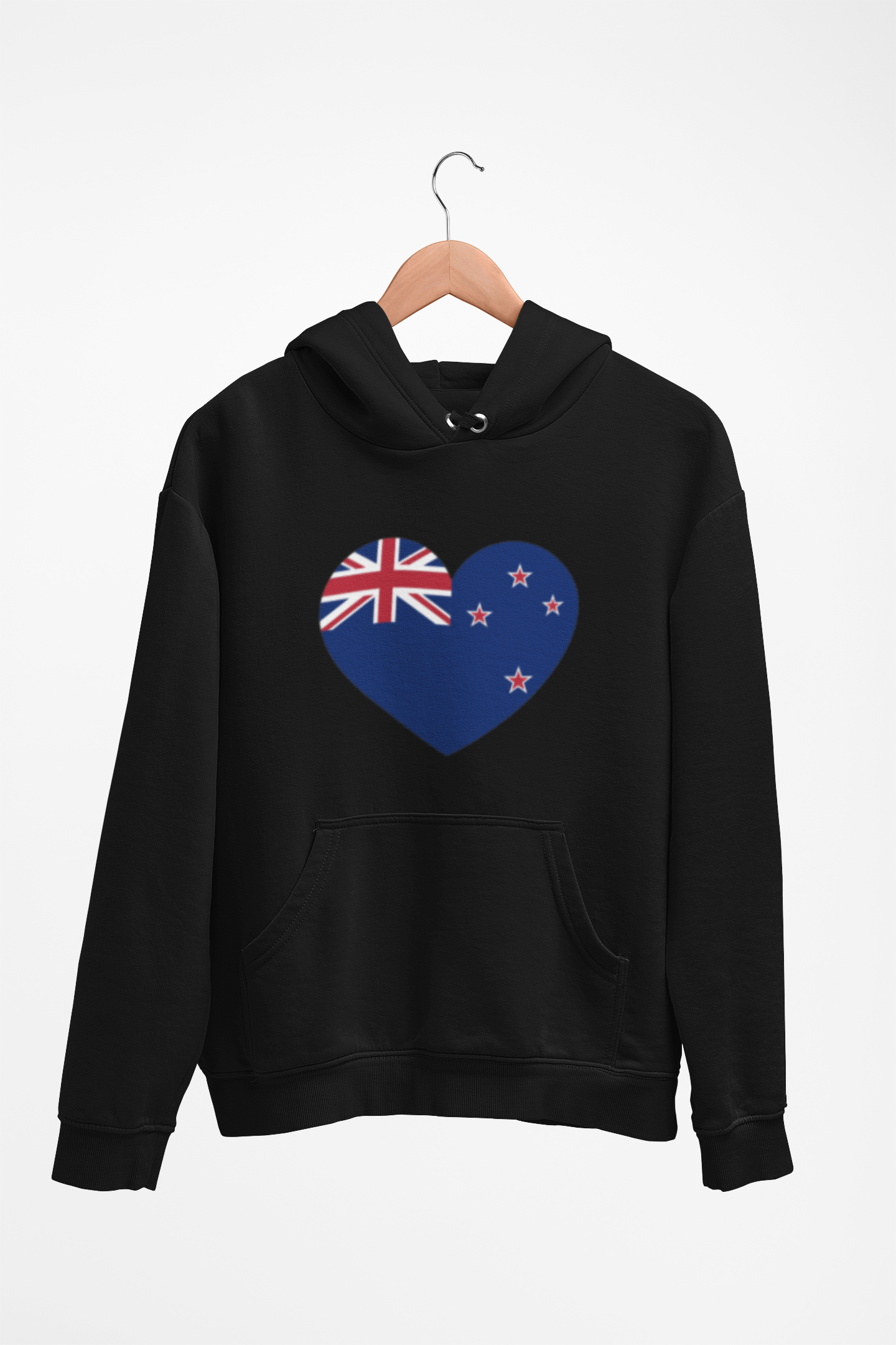 New Zealand Flag Heart  - Adult Hoodie