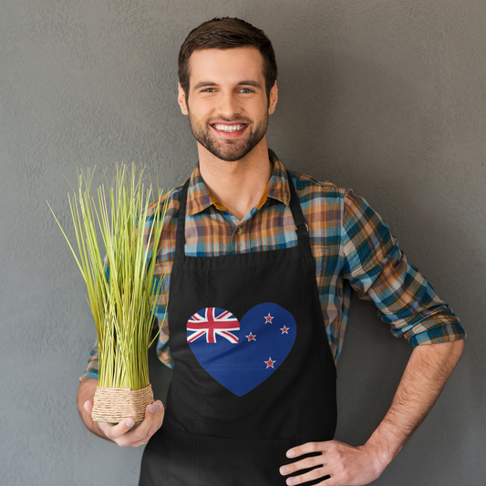 Apron - New Zealand Flag Heart