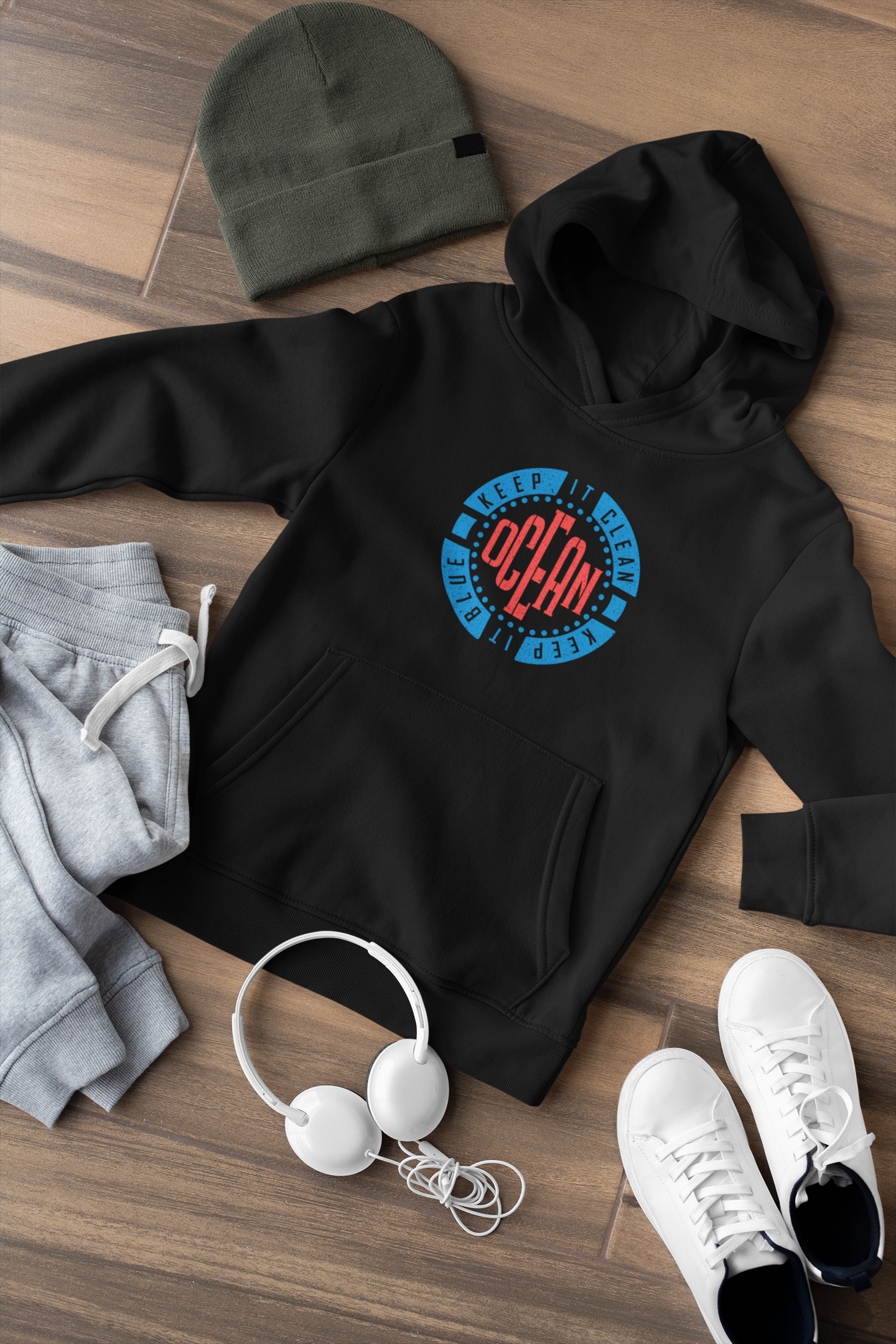 Ocean - Keep It Blue - Kids Hoodie