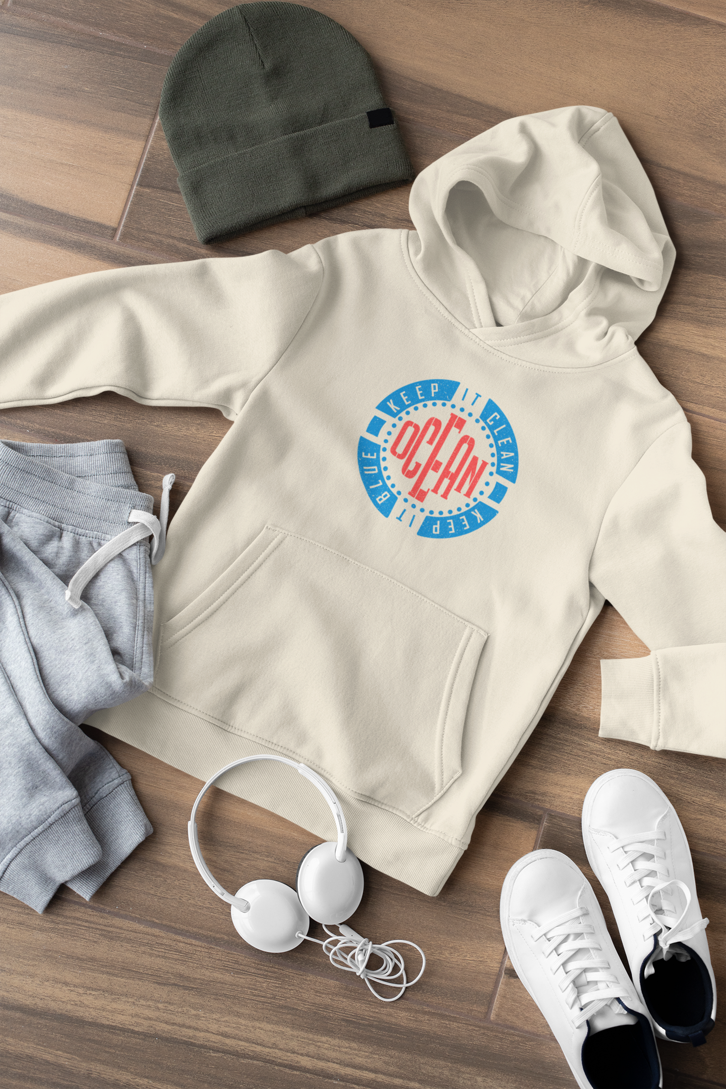 Ocean - Keep It Blue - Kids Hoodie