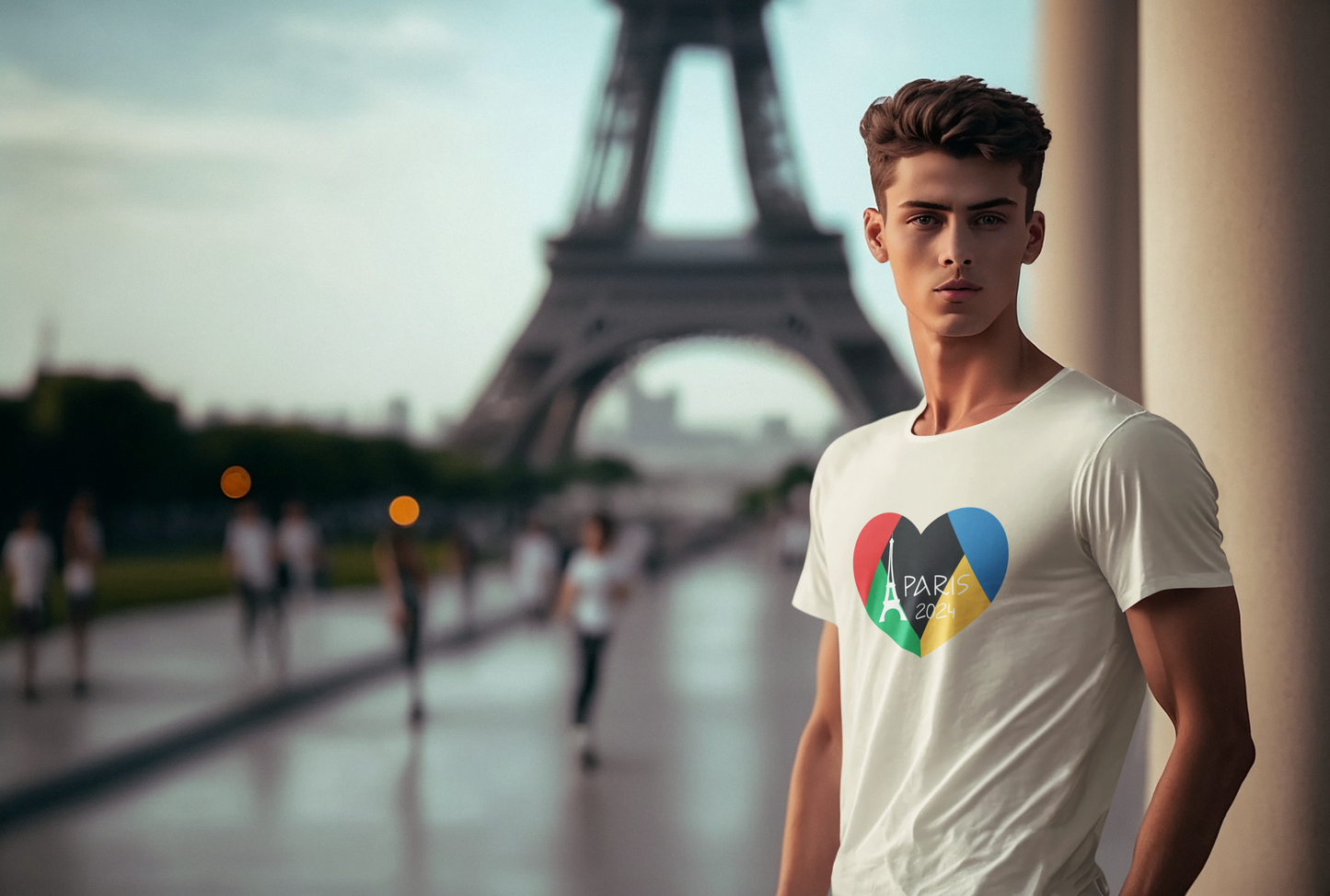 Paris Olympics 2024 Heart - Adult Tee