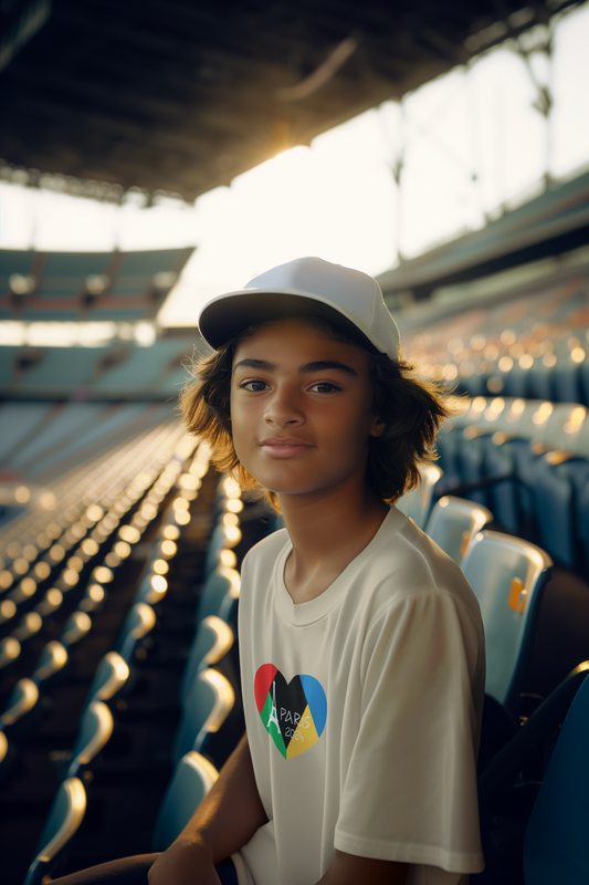 Paris Olympics 2024 Heart - Kids Tee