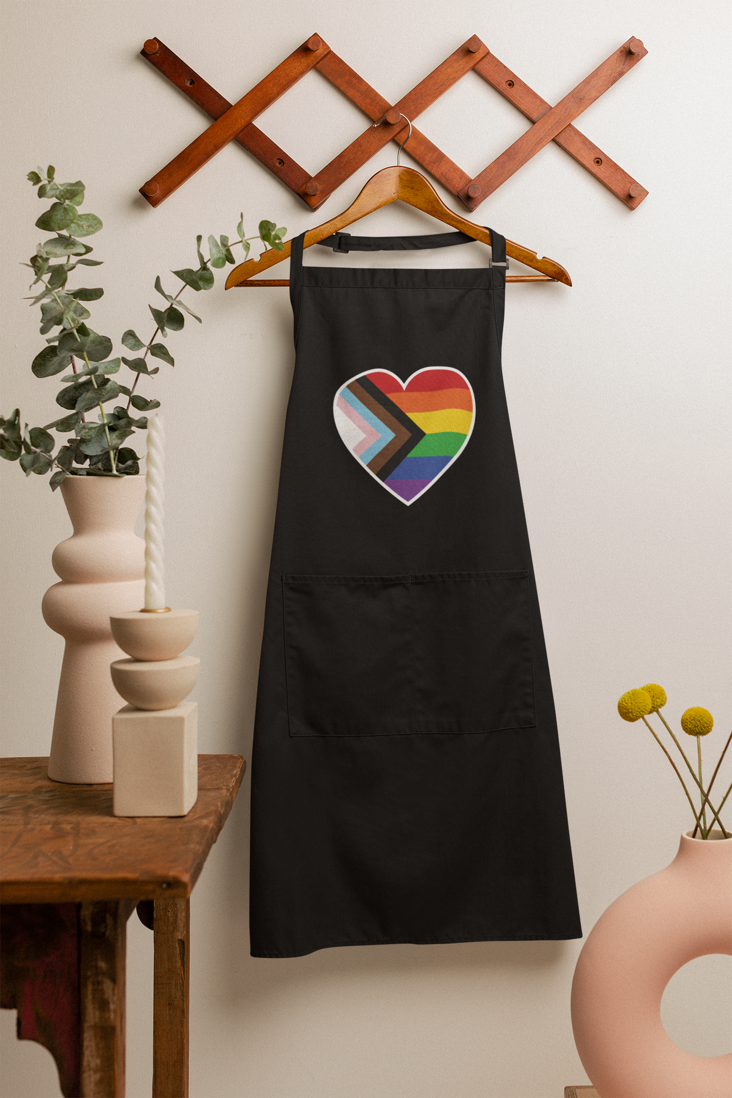 Apron - Pride Flag Heart