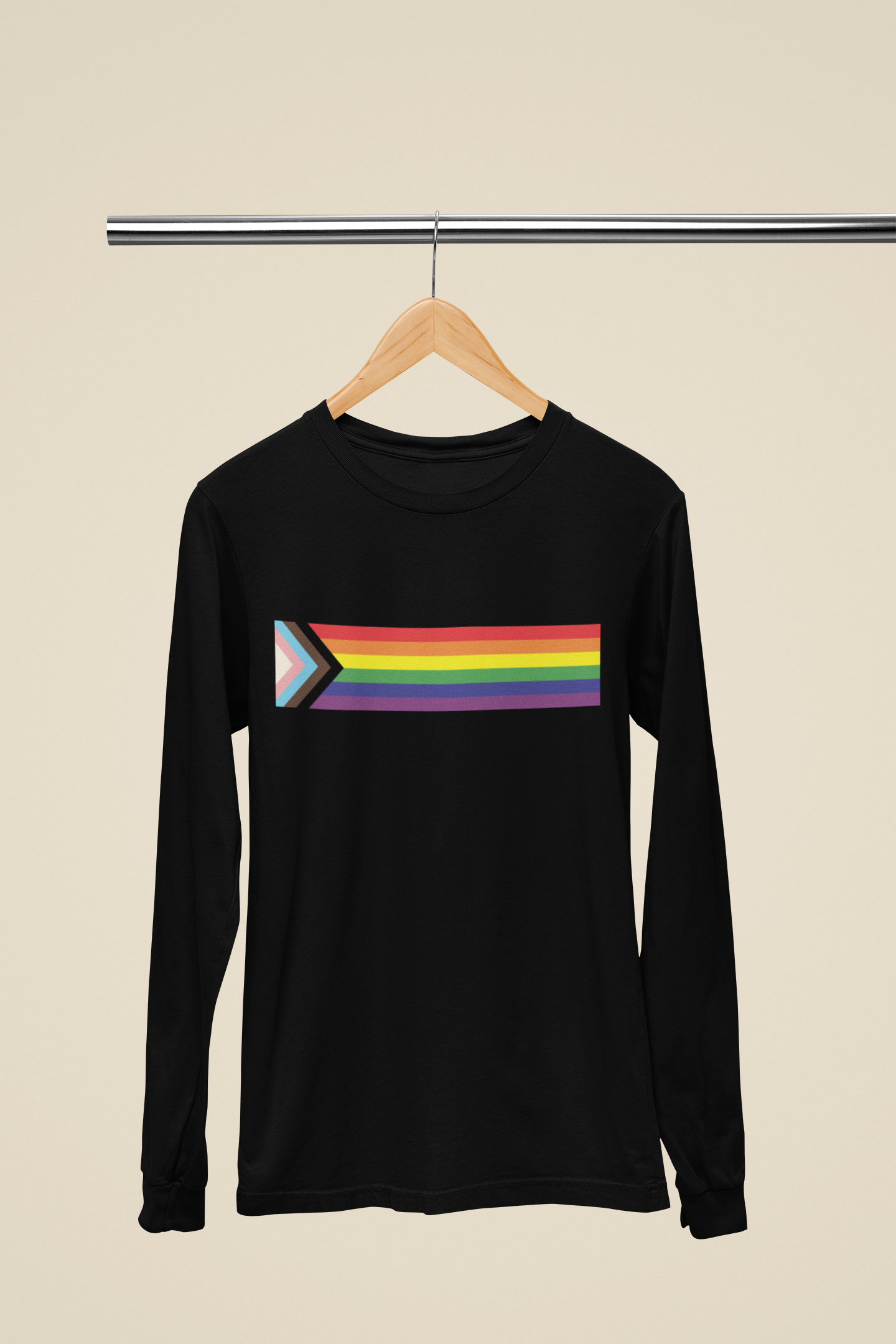 Pride Flag Stripe  - Long Sleeve Tee