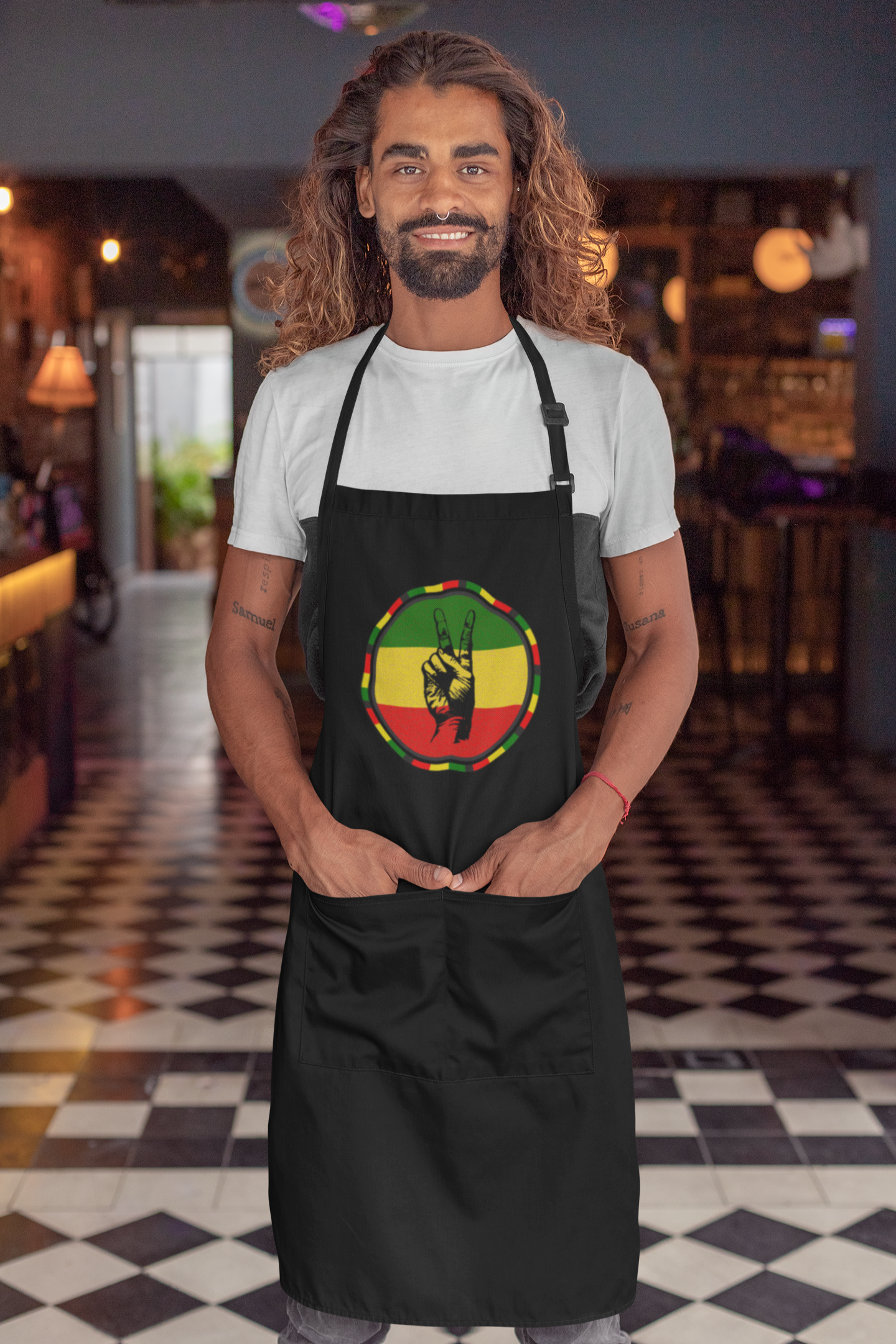 Apron - Reggae Peace Fingers