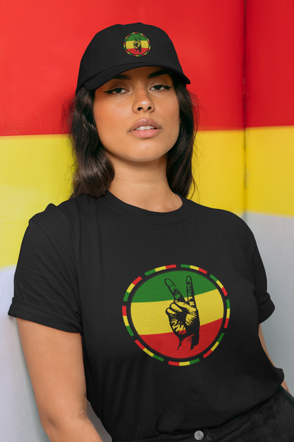 Adult Hat/Cap - Reggae Peace Fingers