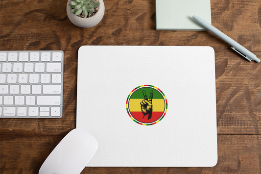 Mouse Pad - Reggae Peace Fingers