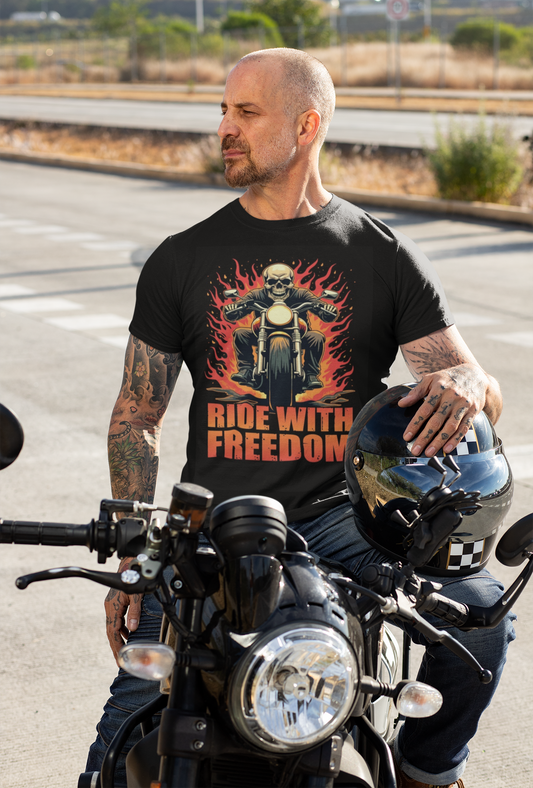 Ride With Freedom - Adult Tee