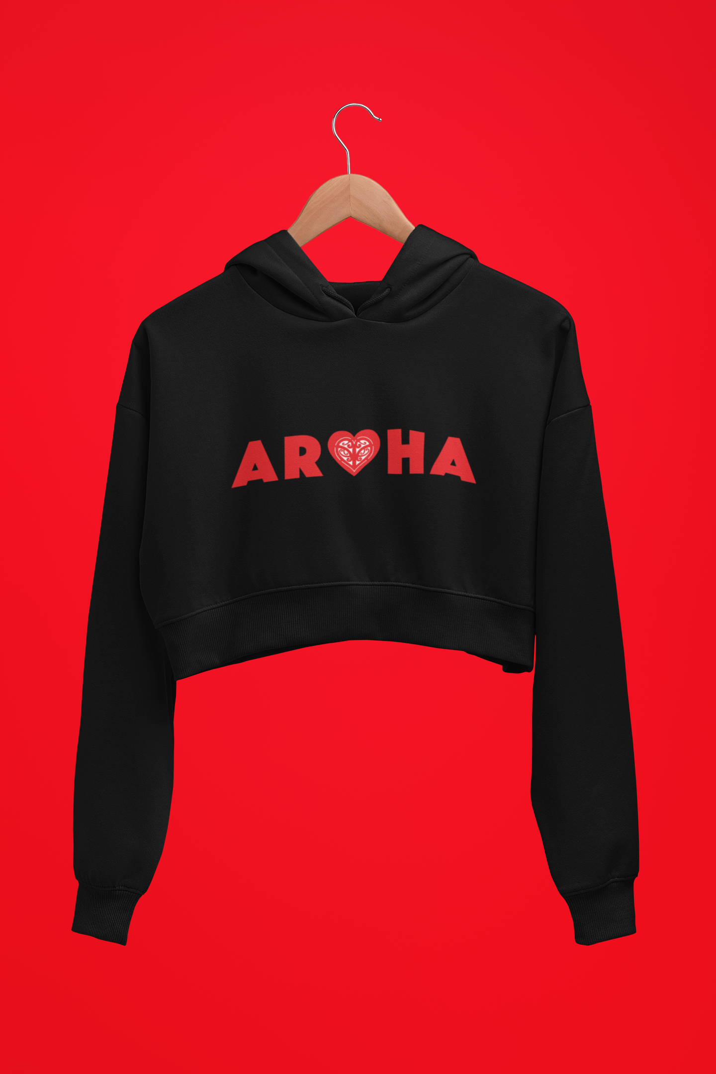 Simply Aroha  - Cropped Hoodie/Sweat