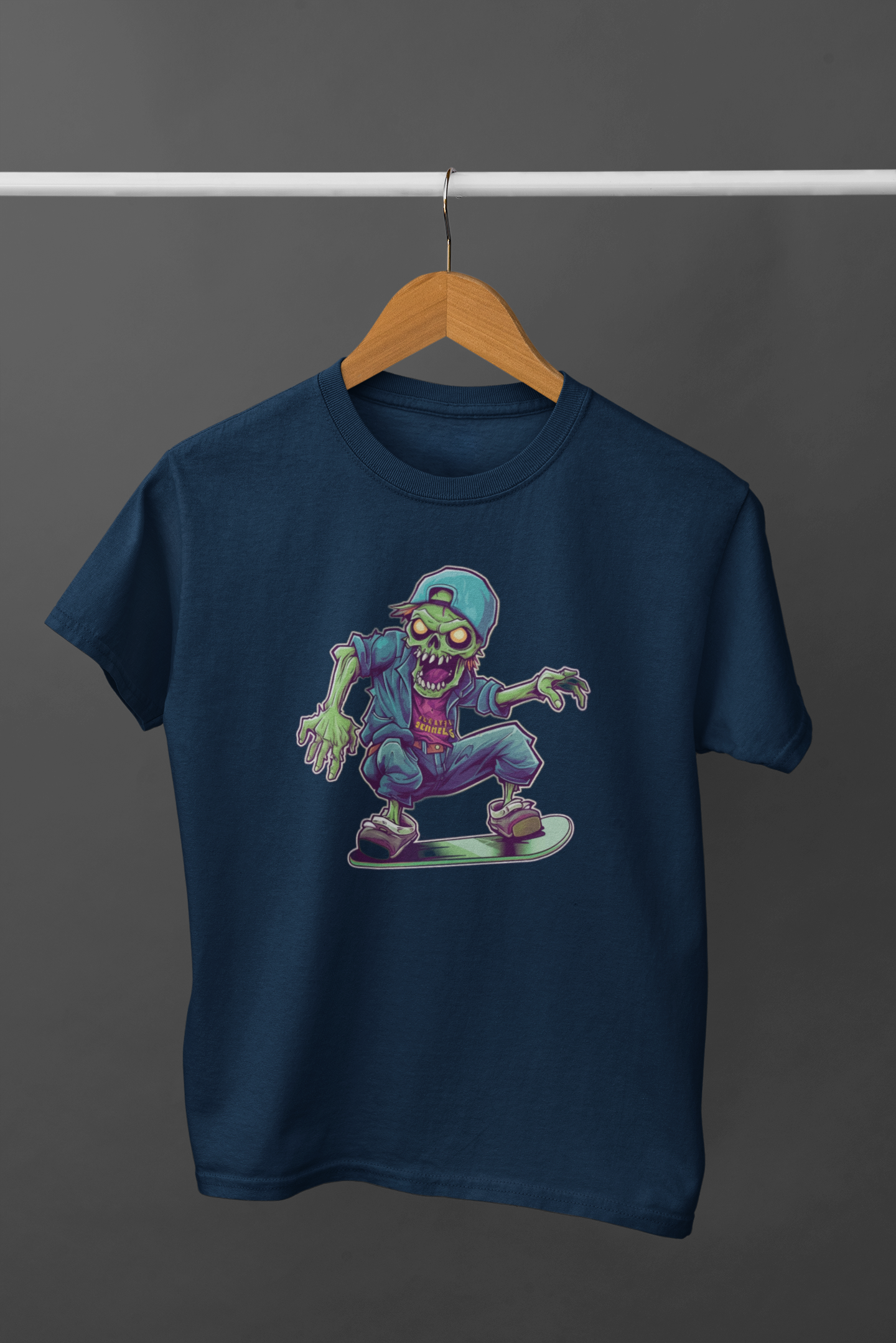 Skeleton on Board -  Adult Tee