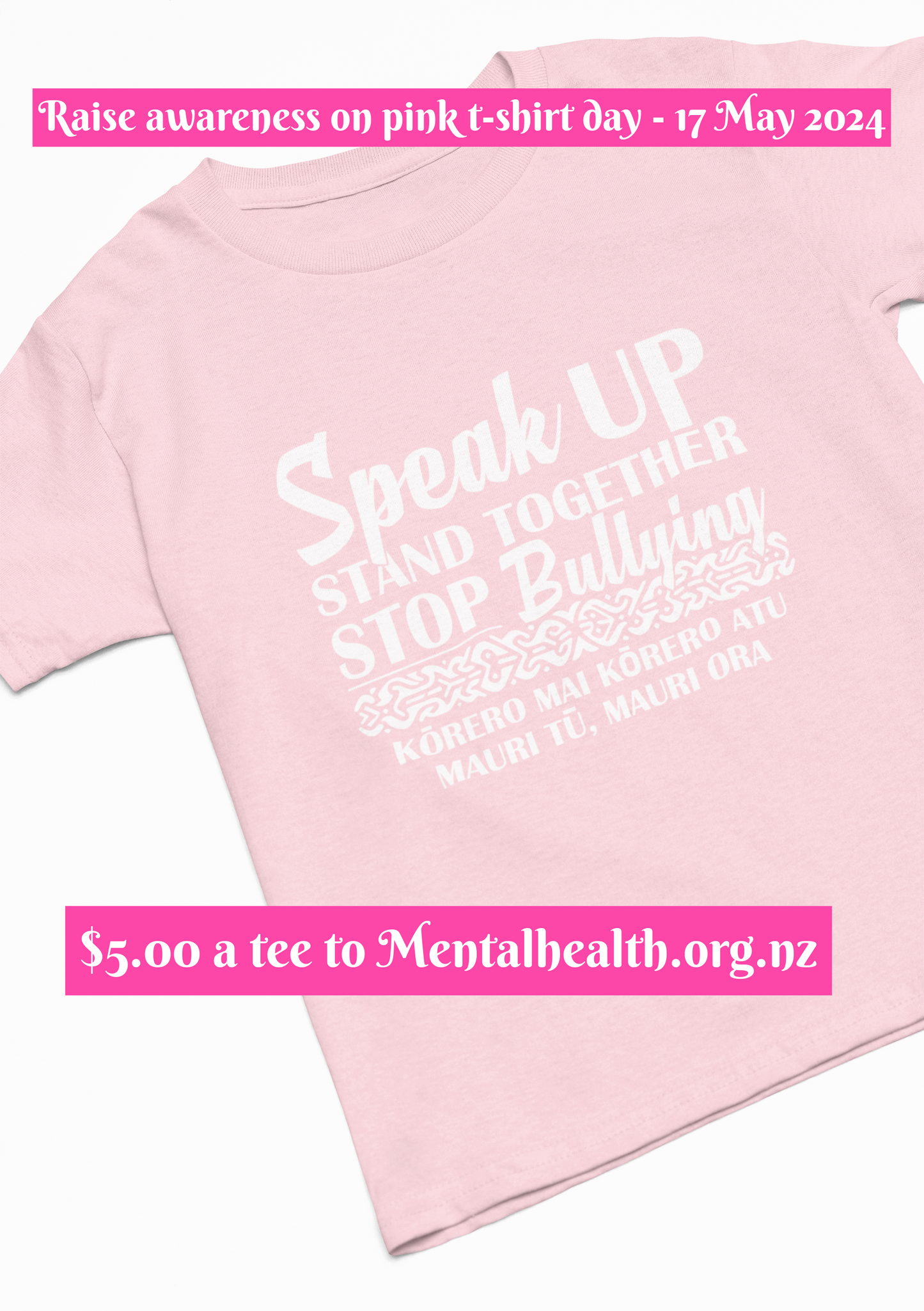 Pink T-Shirt Day - Speak Up, Stand Together, Stop Bullying