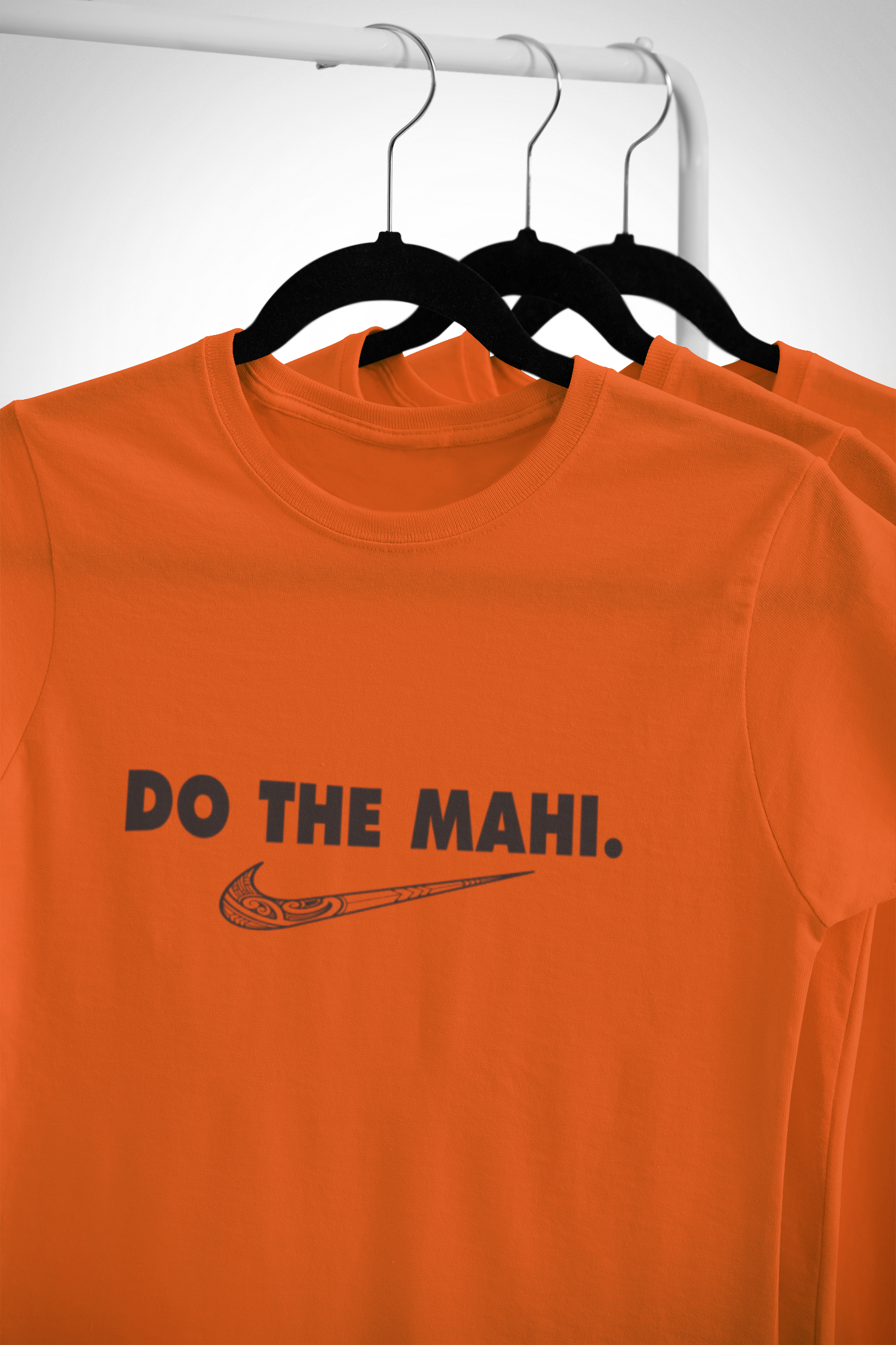 Do The Mahi ✓ (Large Tick Black ) - Adult Tee - Orange