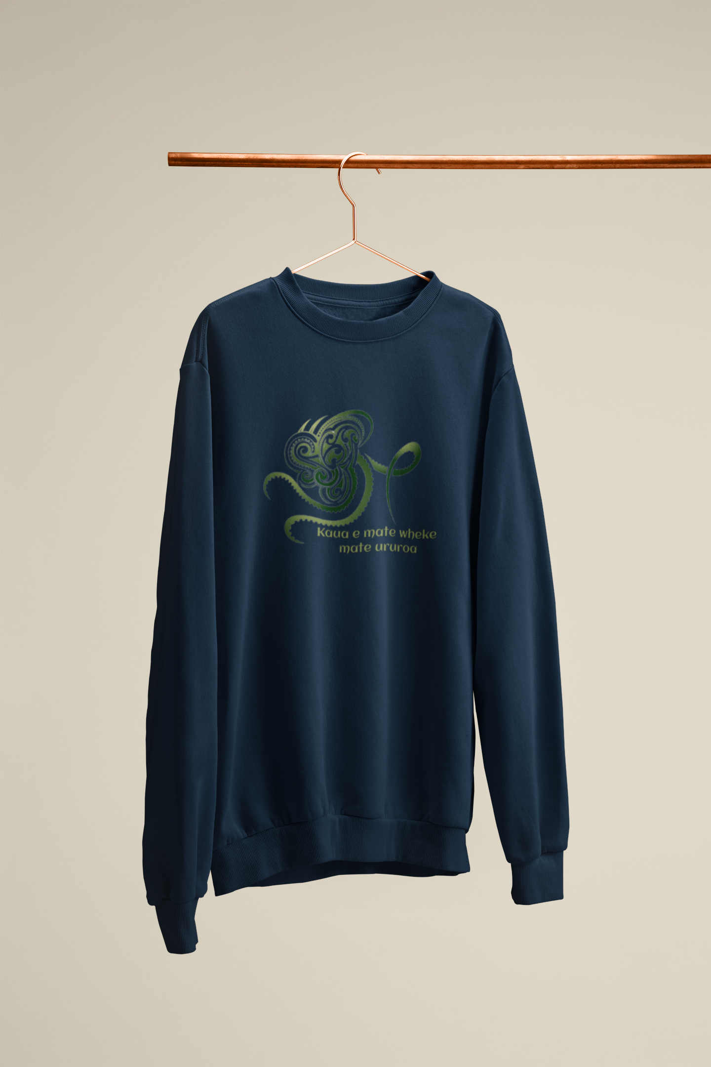 Kaua e mate wheke mate ururoa (fight like a shark ...... ) - Crewneck