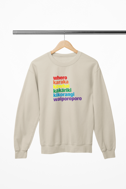 Te Reo Colours - Adult Crewneck