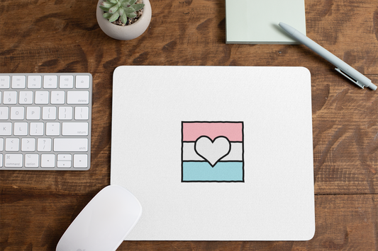 Mouse Pad - Trans Ally Heart