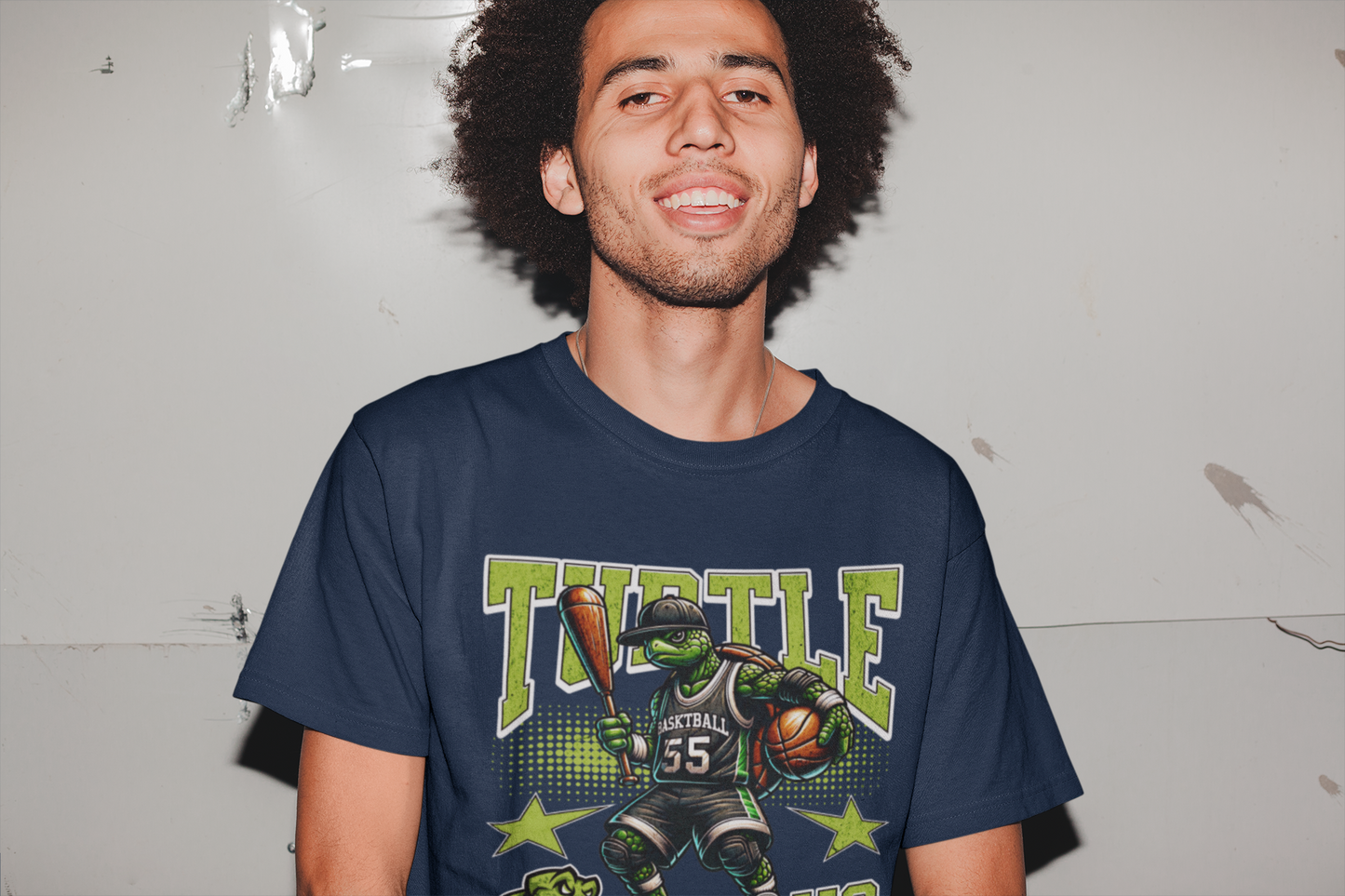 TURTLE BASKETBALL - ADULT TEE