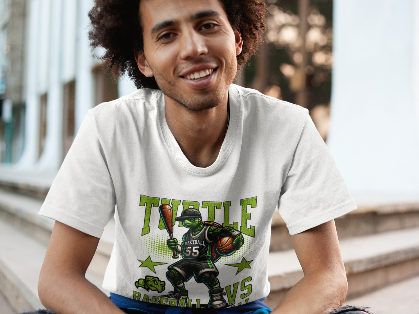 TURTLE BASKETBALL - ADULT TEE