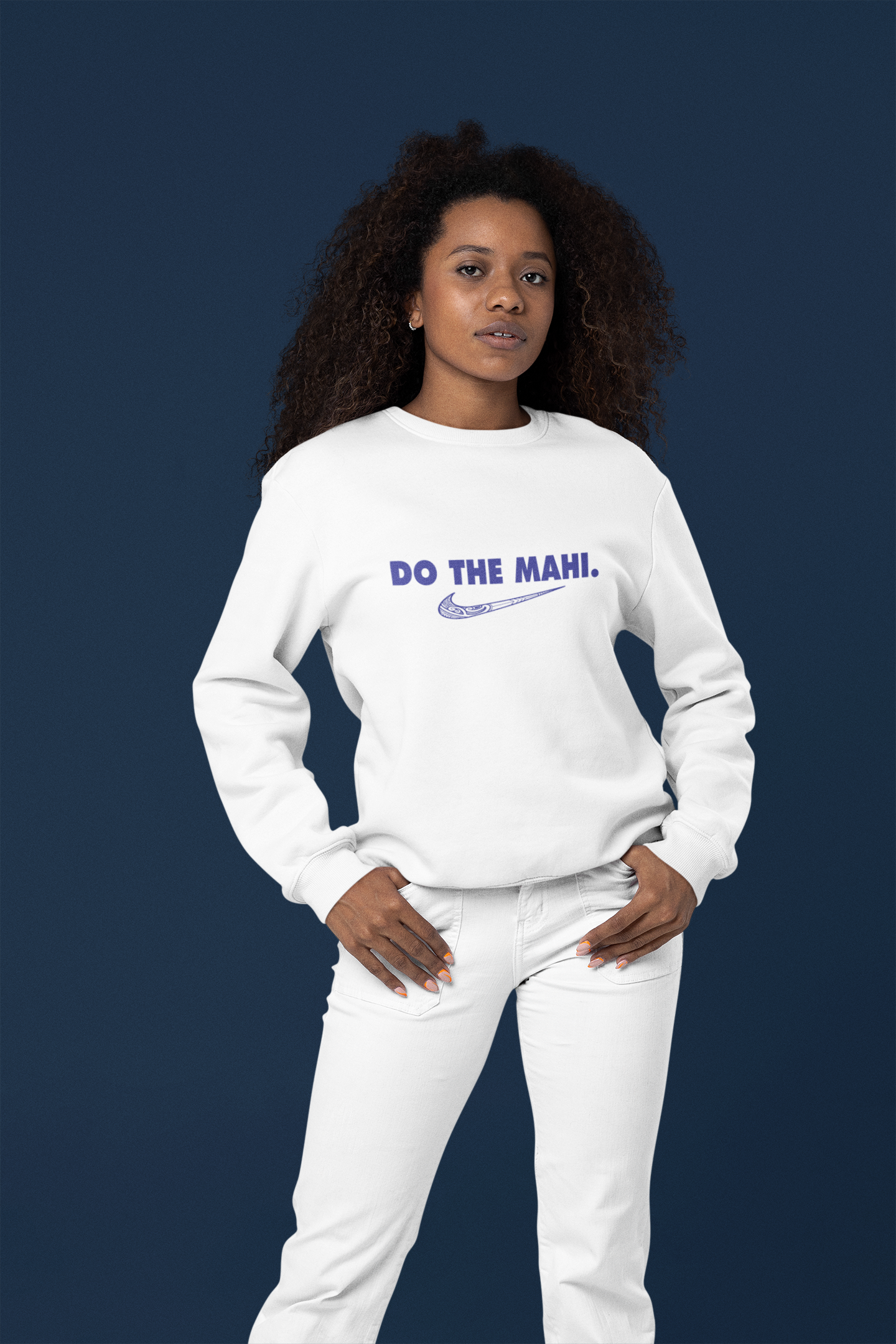 Do The Mahi ✔ (blue large tick) - SWEATSHIRT