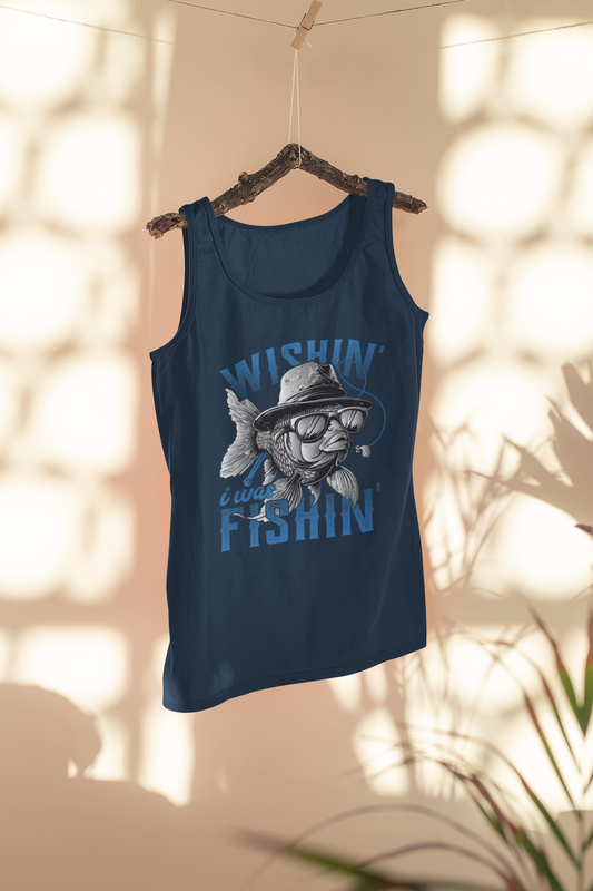 Wishin I Was Fishin' TANK/SINGLET