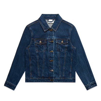 Denim Jacket - Aroha Whero Heart