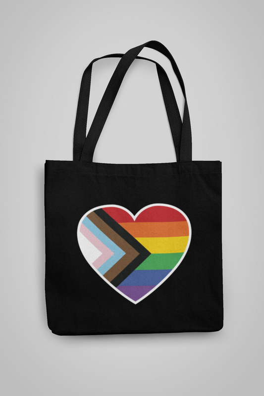 CARRIER TOTE - Pride Flag Heart