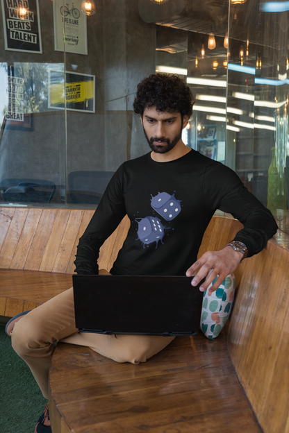 Dice Splash - Blue - Long Sleeve